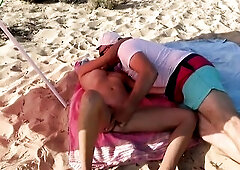 Sweet Babe Alaina and Chanel Love Foursome Sex Action in Beach